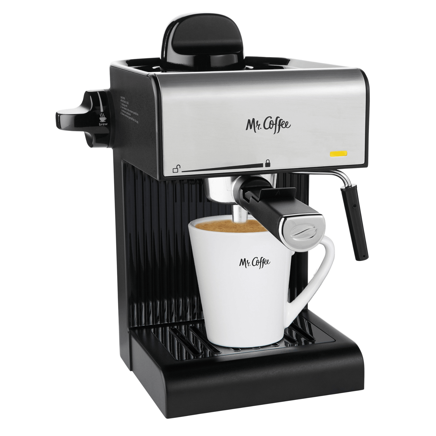 Mr. Coffee Café Steam Espresso and Cappuccino Machine with Milk Frothi